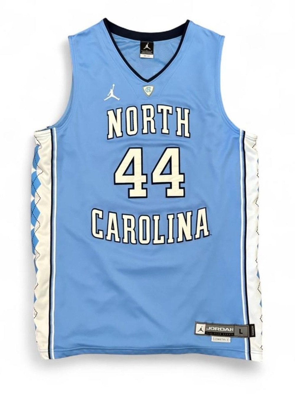 Nike Air Jordan #44 North Carolina Tarheels Jersey Size L NCAA Basketball Sports